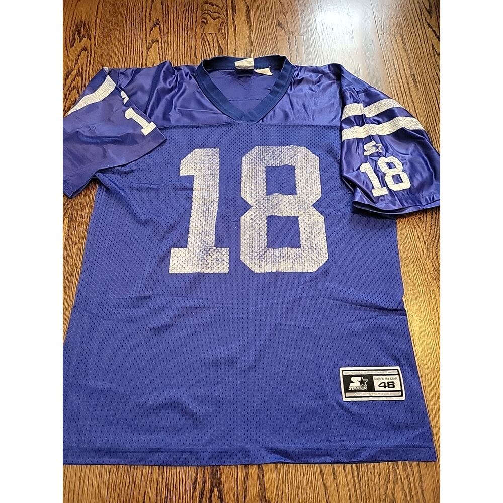 Starter Peyton Manning Indianapolis Colts NFL Football Jersey Mens Size Large - Picture 7 of 9